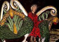 Oiseaux et personnage